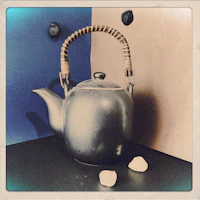 a teapot on a table