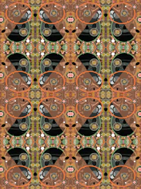 an abstract pattern with black and brown colors